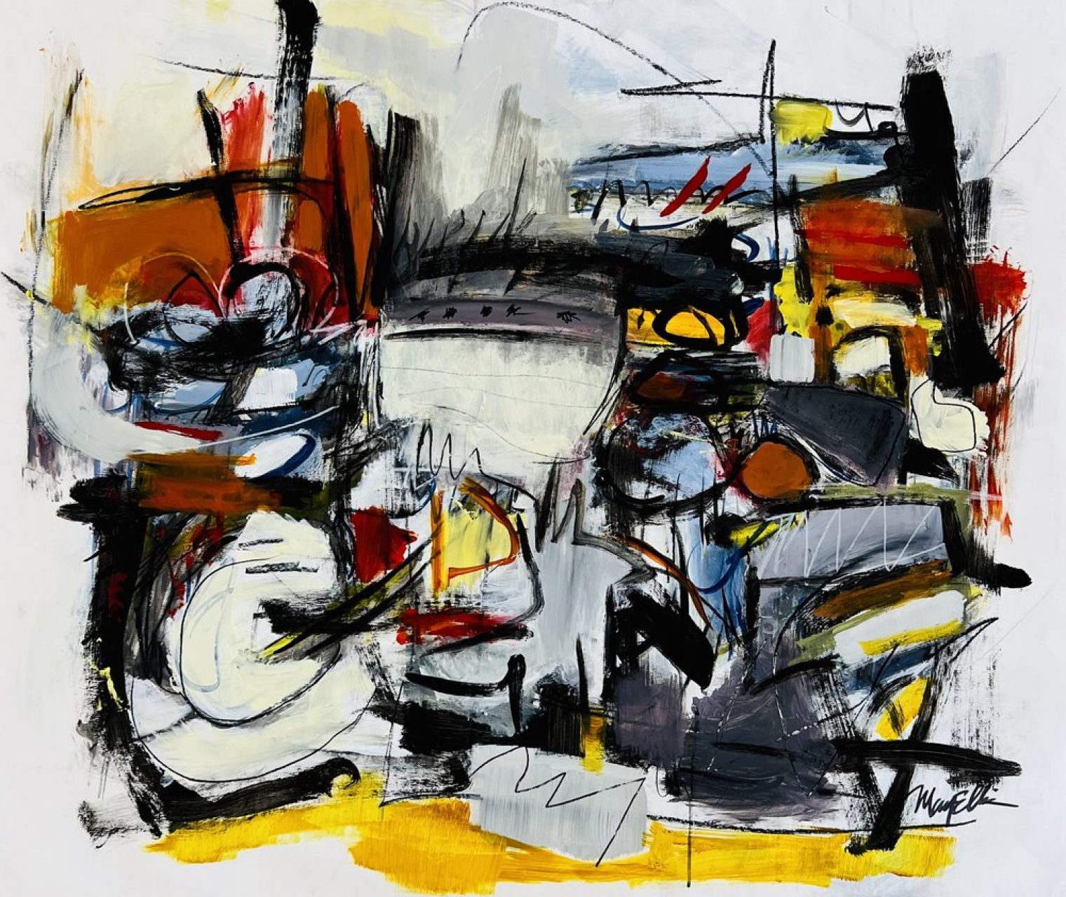 Home Confinement_46x40 _Acrylic on_paper (1)