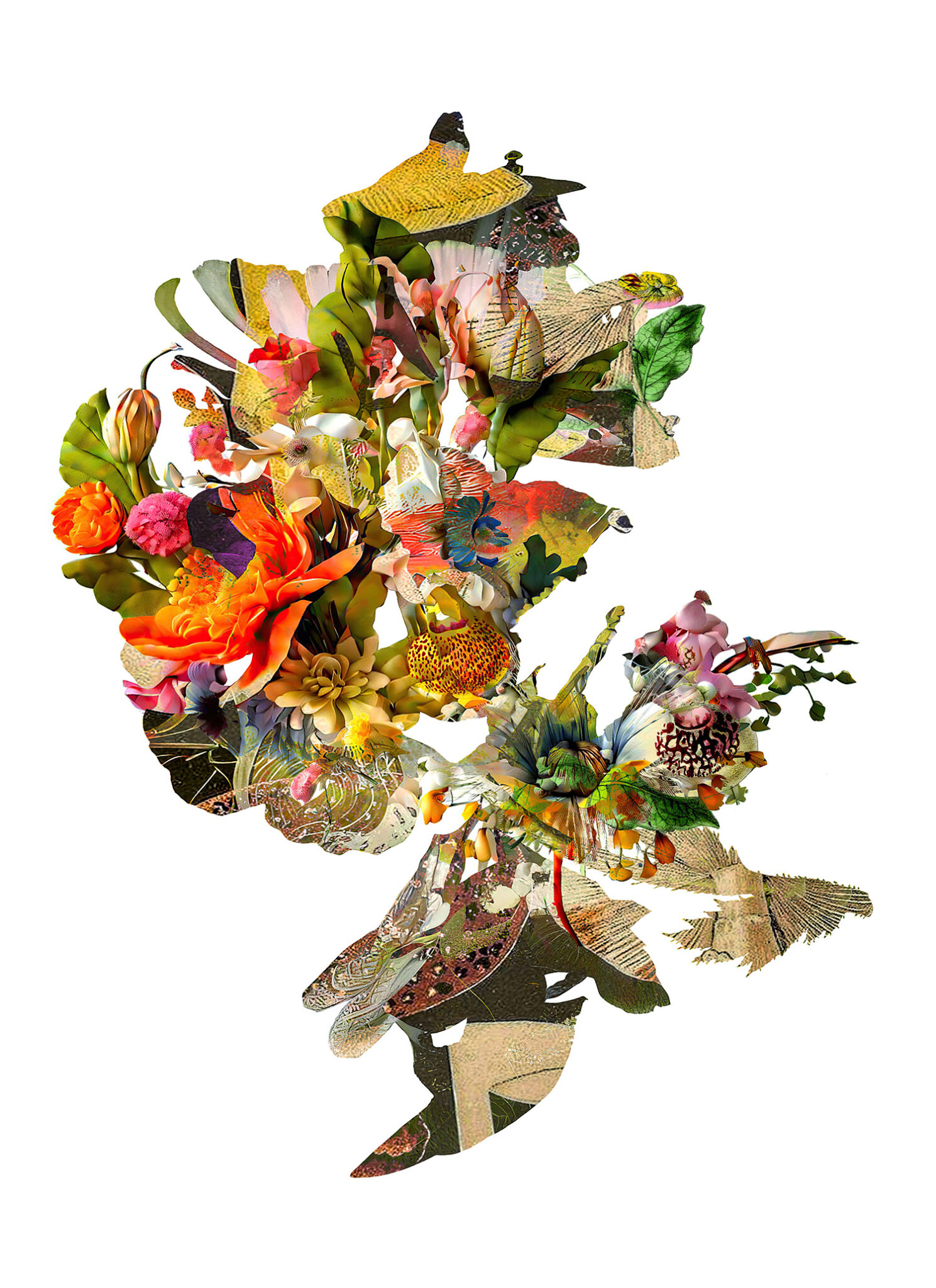 Carol Bouyoucos, Bouquet Study, 2025, digital print, 20 x 27 x 1 inches